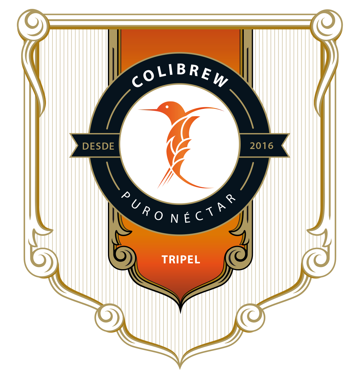 Imagem ilustrativa do rótulo de cerveja Colibrew Trippel